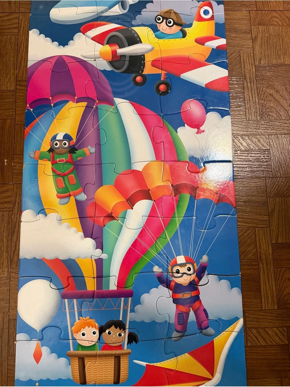 The Learning Journey Up in the Air Kids 5 Foot Tall Puzzle 50+ Pieces 3-6 years